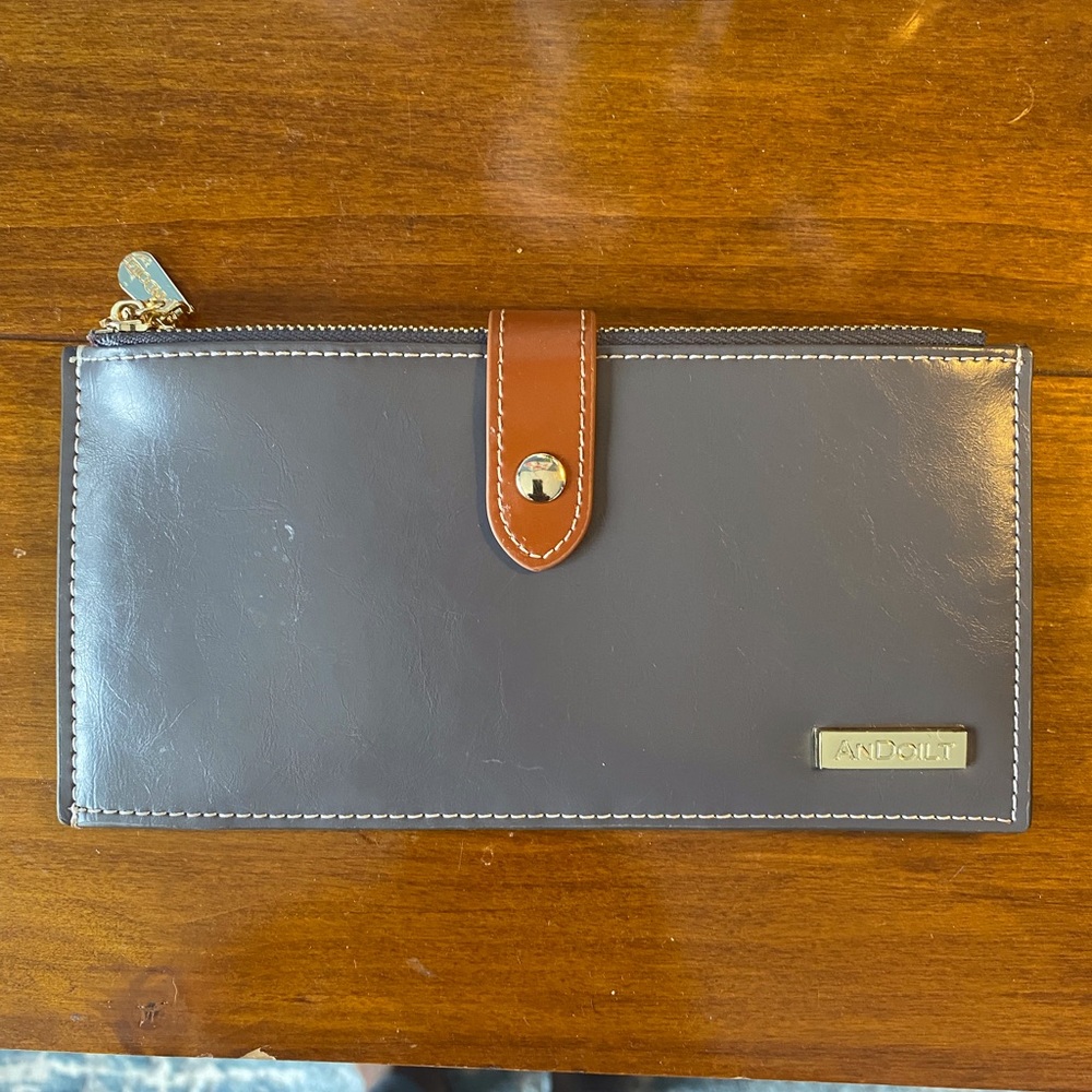 Leather Grey Wallet